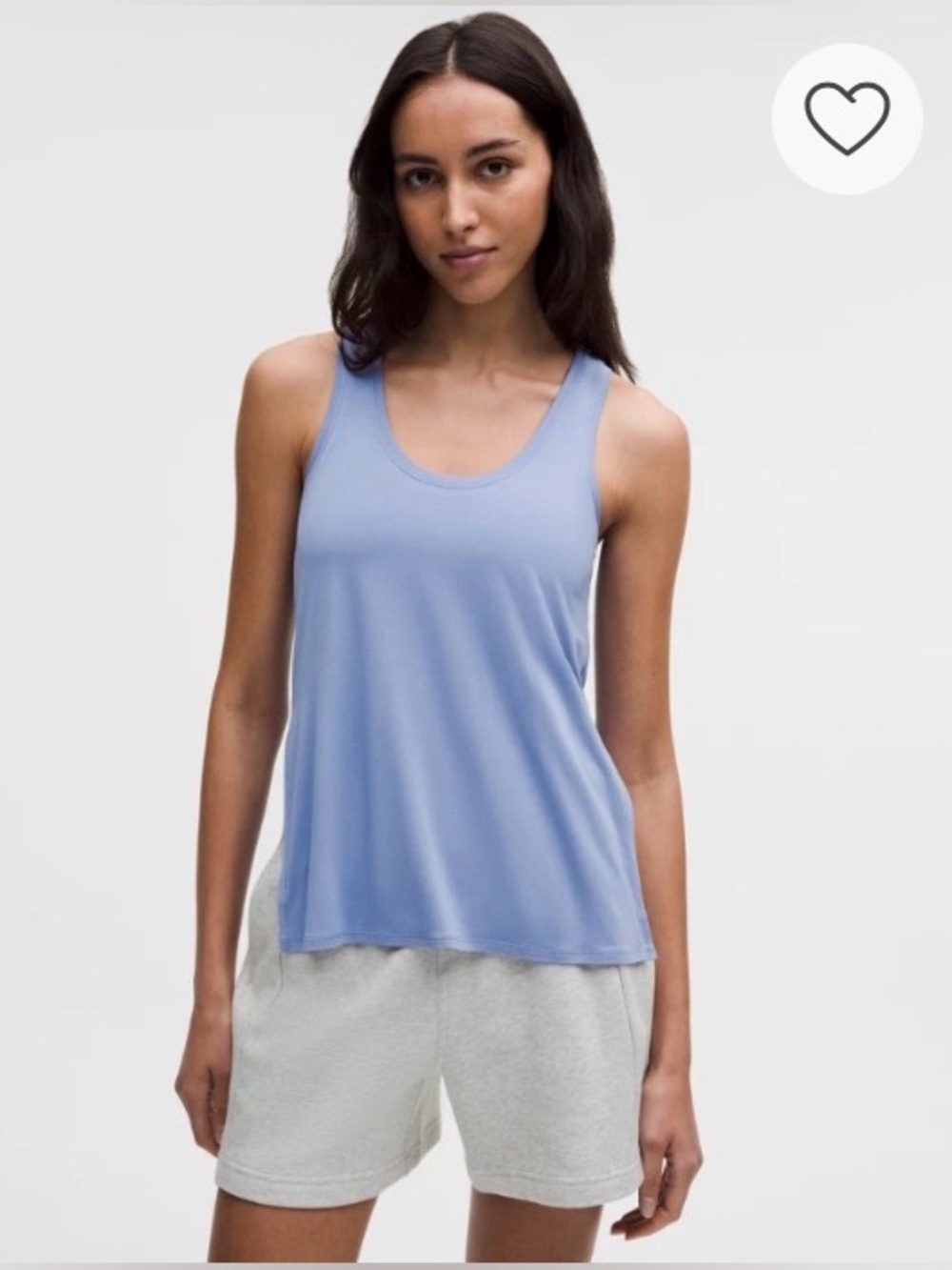 Lululemon SilkyAppeal Side-Slit Tank in Prep Blue